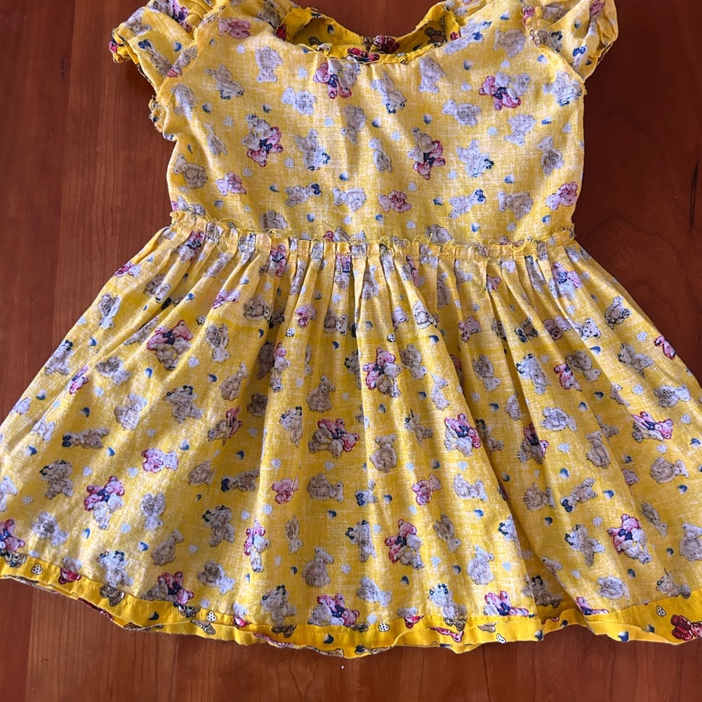 Handmade toddler Teddy Bear dress 2T - Picture 9 of 9